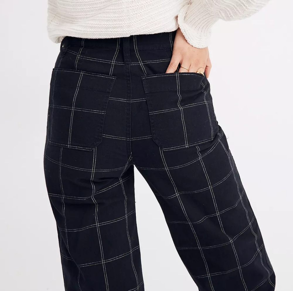 Plus Size Madewell Slim Emmett Wide-Leg Crop Pants - Picture 11 of 13
